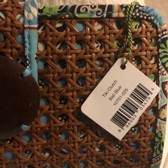 NWT Vera Bradley Tiki Clutch Wedding, vacation, beach, photo shoot honeymoon - Picture 2 of 11